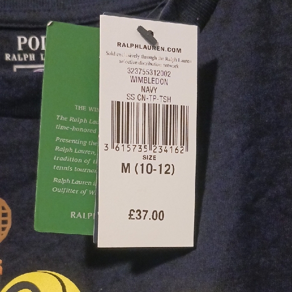 Polo by Ralph Lauren Kids Navy Tennis Graphic Tee - Picture 5 of 7